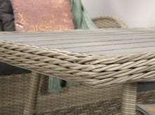 Load image into Gallery viewer, Miami High Back Coffee Dining Set- Creamy Grey Wicker