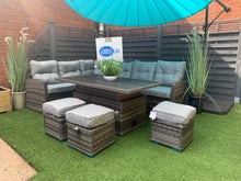 Load image into Gallery viewer, Antigua Rattan- Dining Set- Adjustable Table