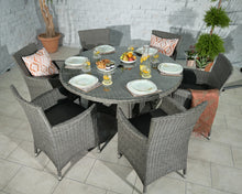 Load image into Gallery viewer, Mirage Rattan- 4 or 6 Seater Round Dining Set- Grey Or Cream