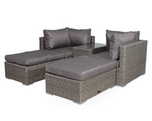 Load image into Gallery viewer, Mirage 4 Seater 5pc Multi Setting Relaxer Set- Grey