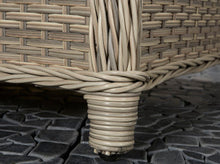 Load image into Gallery viewer, Miami High Back Coffee Dining Set- Creamy Grey Wicker