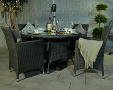 Load image into Gallery viewer, Mirage Rattan- 4 or 6 Seater Round Dining Set- Grey Or Cream