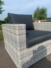 Load image into Gallery viewer, Milan Rattan- Corner Lounge- L Shape Set- With or Without Matching Chair- Cloudy Grey