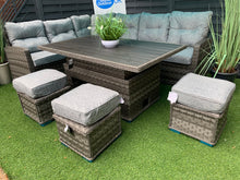 Load image into Gallery viewer, Antigua Rattan- Dining Set- Adjustable Table