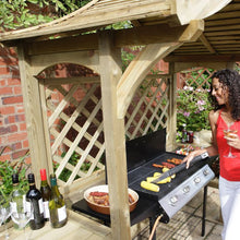 Load image into Gallery viewer, The Bideford Wooden Garden BBQ Shelter