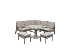 The Almeria Dining Set With Adjustable Table