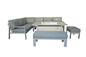 NEW 2025 Toledo Corner Dining with Firepit Table