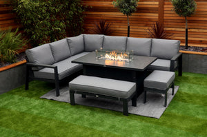 NEW 2025 Toledo Corner Dining with Firepit Table