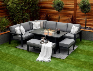 NEW 2025 Toledo Corner Dining with Firepit Table