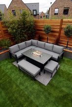 Load image into Gallery viewer, NEW 2025 Toledo Corner Dining with Firepit Table
