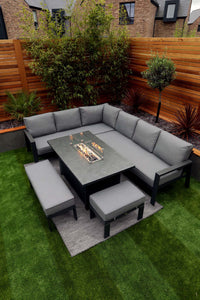 NEW 2025 Toledo Corner Dining with Firepit Table