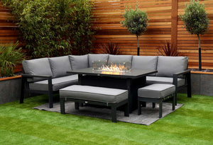 NEW 2025 Toledo Corner Dining with Firepit Table