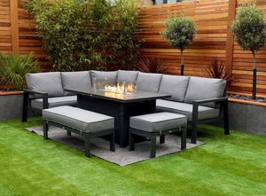 NEW 2025 Toledo Corner Dining with Firepit Table