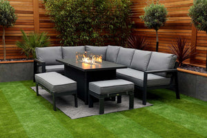 NEW 2025 Toledo Corner Dining with Firepit Table