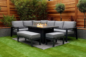 NEW 2025 Toledo Corner Dining with Firepit Table