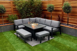 NEW 2025 Toledo Corner Dining with Firepit Table