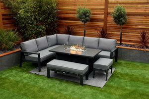 NEW 2025 Toledo Corner Dining with Firepit Table