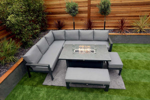 NEW 2025 Toledo Corner Dining with Firepit Table