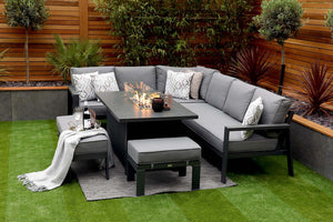 NEW 2025 Toledo Corner Dining with Firepit Table