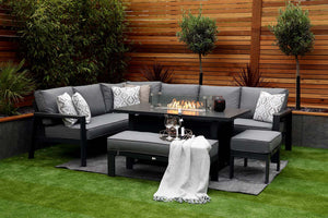 NEW 2025 Toledo Corner Dining with Firepit Table