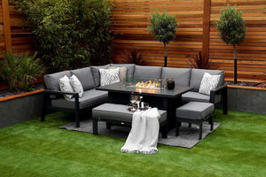 NEW 2025 Toledo Corner Dining with Firepit Table