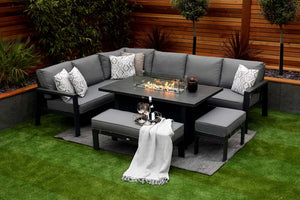 NEW 2025 Toledo Corner Dining with Firepit Table