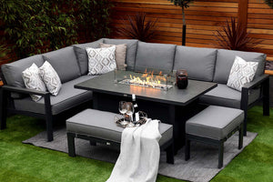 NEW 2025 Toledo Corner Dining with Firepit Table