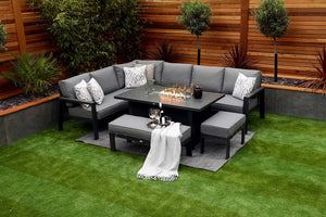 NEW 2025 Toledo Corner Dining with Firepit Table