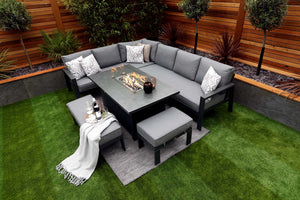 NEW 2025 Toledo Corner Dining with Firepit Table