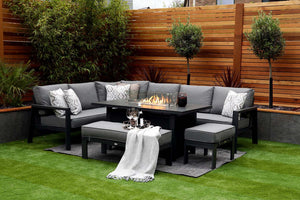 NEW 2025 Toledo Corner Dining with Firepit Table