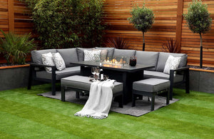 NEW 2025 Toledo Corner Dining with Firepit Table