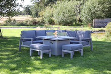 Load image into Gallery viewer, NEW 2025 Toledo Compact Corner Dining with Firepit Table
