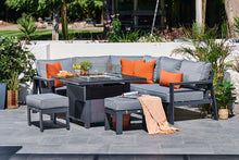 Load image into Gallery viewer, NEW 2025 Toledo Compact Corner Dining with Firepit Table
