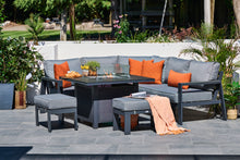 Load image into Gallery viewer, NEW 2025 Toledo Compact Corner Dining with Firepit Table
