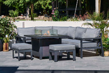 Load image into Gallery viewer, NEW 2025 Toledo Compact Corner Dining with Firepit Table
