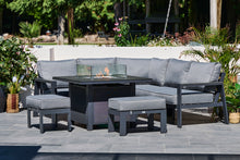 Load image into Gallery viewer, NEW 2025 Toledo Compact Corner Dining with Firepit Table
