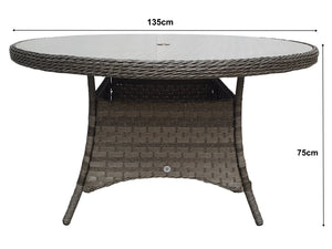 The Florida 6 Seat Round Dining Set