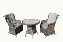 Load image into Gallery viewer, Hatherton Rattan- Bistro Set- Grey
