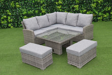 Load image into Gallery viewer, The Panama Compact Lounge Dining Set ( Adjustable Table )
