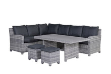 Load image into Gallery viewer, Rochefort Rattan- Lounge Dining Set- Cloudy Grey
