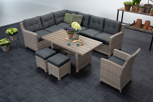 The Rochefort Lounge Dining Set- Willow
