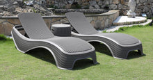 Load image into Gallery viewer, Denver Polypropylene- Sun Lounger and Ice Bucket Set- Grey
