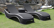 Load image into Gallery viewer, Denver Polypropylene- Sun Lounger and Ice Bucket Set- Black
