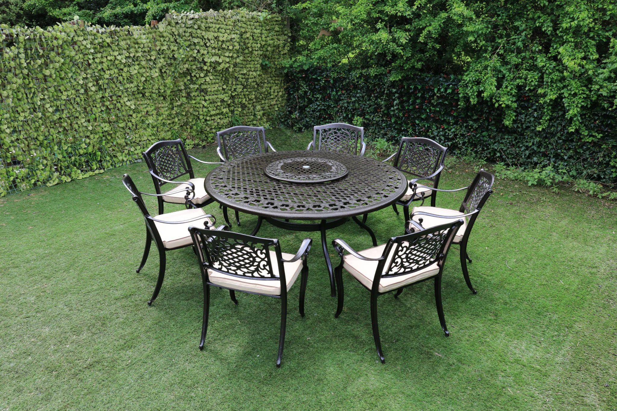 The Lisburn Seat Outdoor Aluminium Garden Dining Set