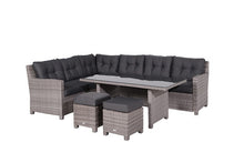 Load image into Gallery viewer, Brittany Rattan 5 Piece Dining Set- Grey

