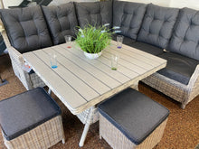 Load image into Gallery viewer, Granada Rattan- Lounge Dining Set- Cloudy Grey or Willow
