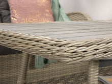 Load image into Gallery viewer, Miami High Back Coffee Dining Set- Creamy Grey Wicker
