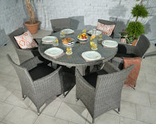 Load image into Gallery viewer, Mirage Rattan- 4 or 6 Seater Round Dining Set- Grey Or Cream
