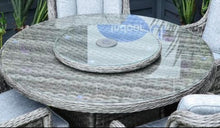 Load image into Gallery viewer, Glass Or Polywood Lazy Susan- Grey Or Natural
